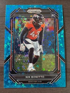 Panini Prizm Nik Bonitto #398 Rookie RC 2022 azul serie No Huddle Prizm/79 - Imagen 1 de 2
