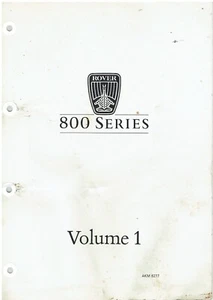Rover 820 827 (Mk1) Limousine Fließheck 1986-88 Factory Repair Manual Set (2x VOL) - Bild 1 von 4