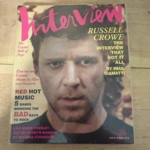 Interview Magazine Russell Crowe Lisa Marie Presley May 2005 Excellent - Imagen 1 de 1