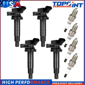 4 Ignition Coil & Spark Plug Kit For 2000-2008 Toyota For Corolla CE/LE/S 1.8L - Imagen 1 de 8