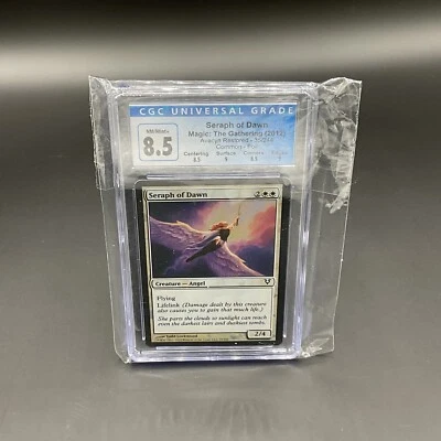 CGC Graded 8.5 Foil Seraph of Dawn	 Avacyn Restored - Magic the Gathering White - Image 1 of 2