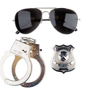 Juego de Disfraz Instantáneo de Policía Adultos Oficial de Policía Elegante Kit para Hombres Damas Cop Ki - Imagen 1 de 2