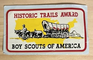 Vintage Boy Scout Historic Trails Award BSA Sticker 3" x 5" - Picture 1 of 2
