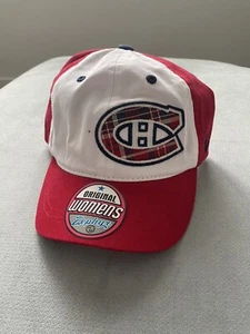 Montreal Canadiens Hat Strap Back Women’s NHL Zephyr Plaid Hockey Cap - Picture 1 of 12