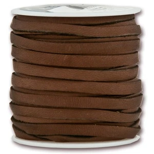 Schokolade Hirschleder Spitze - 3/16" x 50 Fuß Spule - Bild 1 von 1