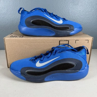 Zapatos de baloncesto Nike Fly para jóvenes azules y negros talla 6Y Foto 1 de 4
