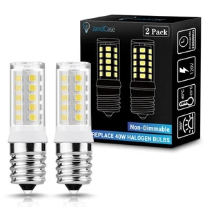 Microwave Light Bulbs Under Hood, Ceramic E17 LED Bulbs 40 Watt Equivalent, D... - Picture 1 of 7