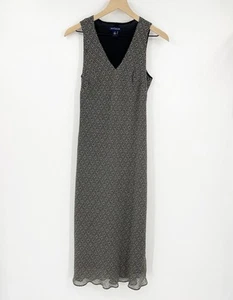 Vintage Ann Taylor 100 % Seide Midikleid Größe 8 Grunge 90er Y2K Whimsigoth Fee - Bild 1 von 5