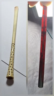 2 SOPORTA CIGARRILLOS DE COLECCIÓN Hueso Tallado Blanco con Estrás y Caparazón de Tortuga Imitación Foto 1 de 4