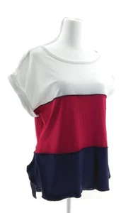Blusa informal Above and Beyond para mujer escote redondo pulóver manga gorra top - Imagen 1 de 6