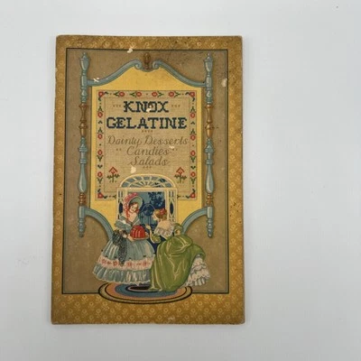 Antiguo 1931 KNOX GELATINA Delicados Postres Ensaladas Caramelos Libro de Recetas Cocina Foto 1 de 3