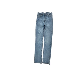 Zara gerades Bein geschlitzter Saum Damengröße 6 Medium Wash blau Denim Jeans - Bild 1 von 5