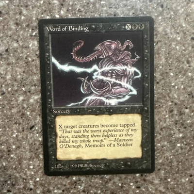 Magic the Gathering - Word of Binding - The Dark - MTG - LP - Image 1 of 2