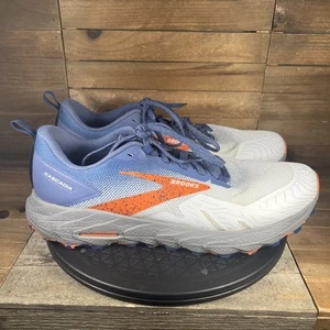 Brooks Cascadia 17 Mens Size 13 D Lace Up Running Athletic Blue/Orange Sneakers - Picture 1 of 10