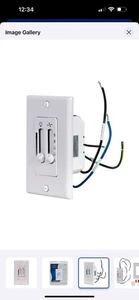 Harbor Breeze- Universal Ceiling Fan & Light Wall Control 0745362 White New - Picture 1 of 4