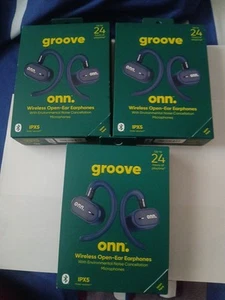 GROOVE ONN.WIRELESS OPEN-EAR EARPHONES LOT OF 3 BRANDNEW SEALED - Picture 1 of 5