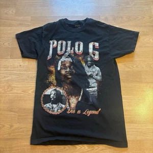 RAP T SHIRT POLO G SIZE SMALL RAP TEE GRAPHIC PRINT  - Bild 1 von 2