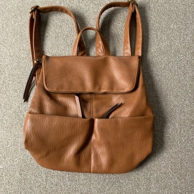 NEXT Rucksack Back Pack Tan Brown Leather Look - Image 1 of 4