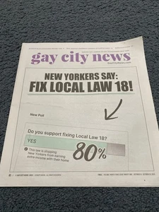 Gay City News, 2025, Ausgabe N10, New York, 16. Oktober, - Bild 1 von 8