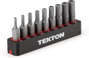 1/4 Zoll Tamper Sechskant Bit Set mit Schiene, 9 Stück (2-6 mm) | DZX93004 - Bild 1 von 6