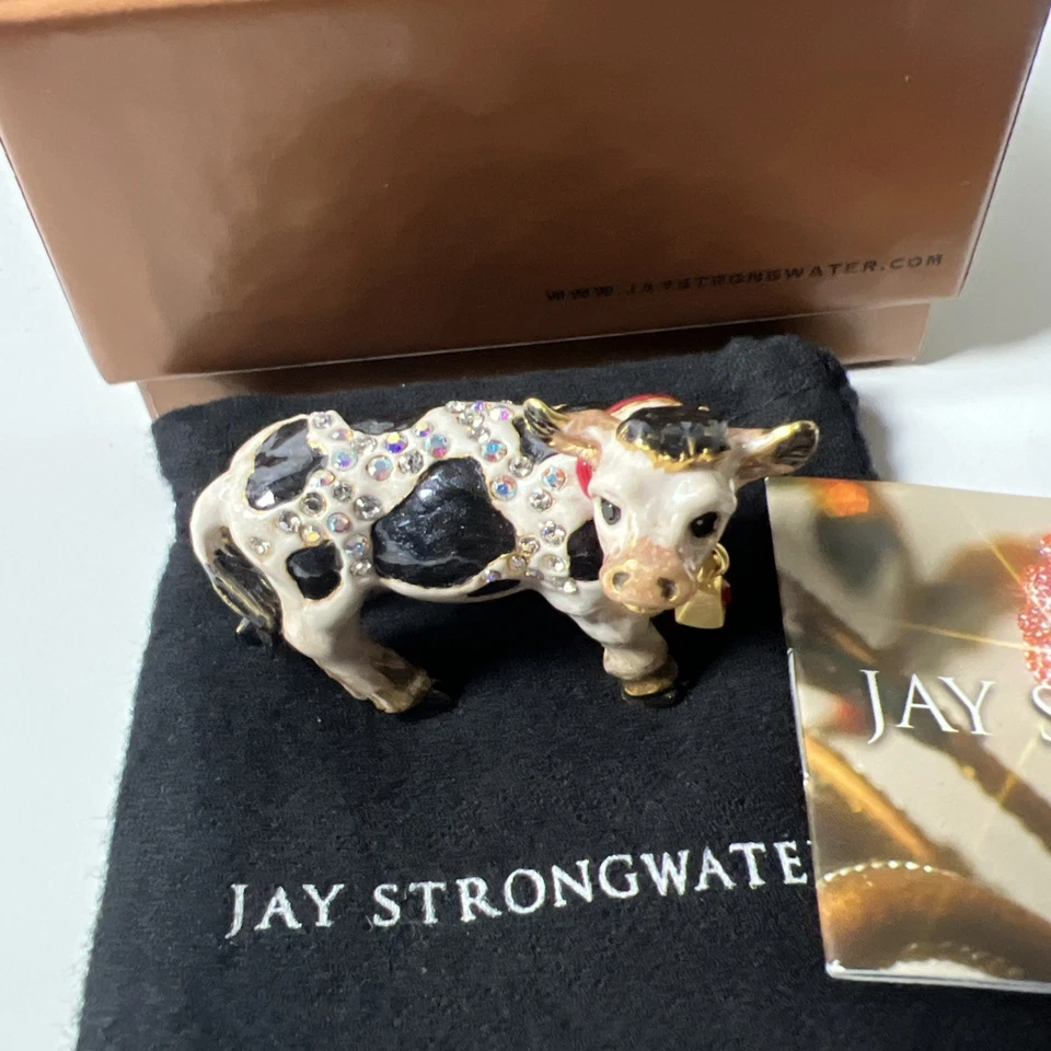Jay Strongwater Nayivity "Elsie" Nativity Cow Figurine