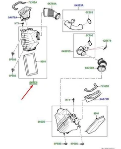 LAND ROVER RANGE ROVER SPORT L461 Luftfilterkasten rechts LR152088 NEU ORIGINAL - Picture 1 of 2