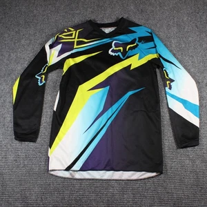 Fox Racing Jersey YXL Youth Motocross MX MTB Long Sleeve Graphic Black Neon - Picture 1 of 5