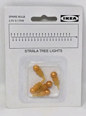 IKEA Strala Tree Light Bulb Spares Replacements 5 Ct New Sealed  - Image 1 of 2