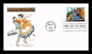 Dr Jim Stamps US 29c Oklahoma Broadway Musican House of Farnam Cachet FDC - Picture 1 of 2