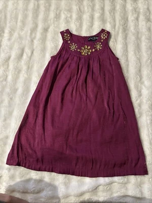 Vestido Mini Boden Niñas Talla 5-6 Años Púrpura Brillante Joya Elegante Fiesta Foto 1 de 4
