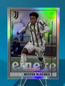 2020 Topps Merlin UEFA Champions Refractor Weston McKennie Juventus #82 USMNT - Bild 1 von 2