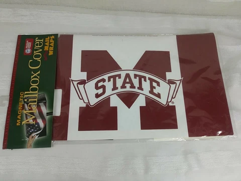 Mississippi State Bulldogs Magnetic Mailbox Cover by Mail Wraps New In Package Cover