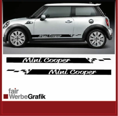 Seitenbeschriftung  Mini Cooper Dekor Sticker Aufkleber #0038 - Bild 1 von 4