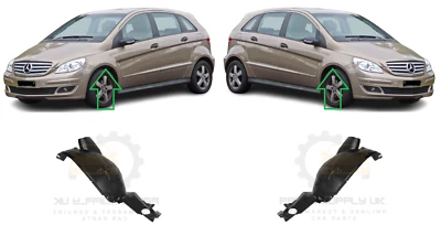 NEW FOR MB B W245 05-11 FRONT FENDER REAR PART MUD GUARD SPLASH ARC PAIR SET - Image 1 of 4