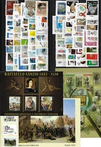 2020 Italia repubblica Annata completa 85 valori + 4 bf + 1 mf MNH** - Picture 1 of 2