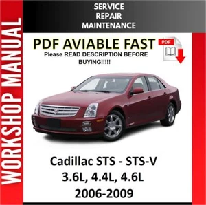 CADILLAC STS STS-V 2006 2007 2008 2009 SERVICE REPAIR WORKSHOP MANUAL - Picture 1 of 1