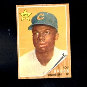 1962 Topps # 387 Lou Brock RC Sehr guter Zustand - Bild 1 von 2