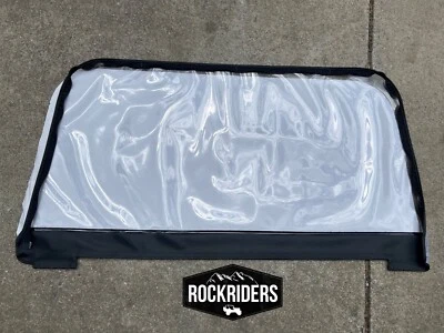 Repalcement Soft Top Clear Rear Window Black for 1997-2006 Jeep Wrangler TJ LJ - Image 1 of 3