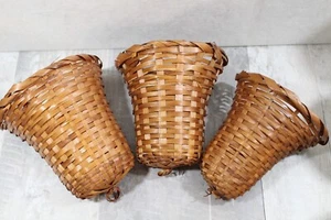 Wall Pocket Baskets 3pk, Hanging Flower Door Baskets 6.5inx6.5in - Picture 1 of 4