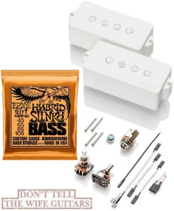 EMG GZR P HZ WHITE Geezer Butler For P Bass Passive Pickups ( HYBRID SLINKY ) - Picture 1 of 2