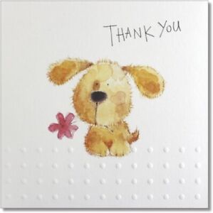 THANK YOU CARDS - SCRUFFY DOG DESIGN  / INSIDE BLANK