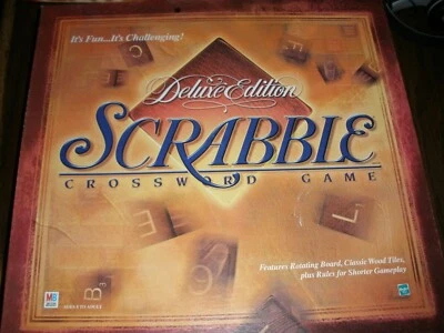 Scrabble Deluxe Edition MB 1999 Rotating Board Turntable COMPLETE - Image 1 of 4