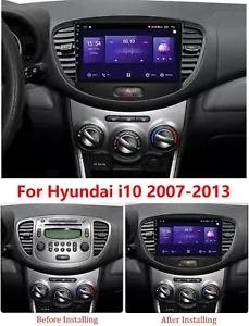 Carplay Für Hyundai i10 2007 -2012 2013 Android 13 Autoradio GPS Navi Bluetooth - Bild 1 von 23