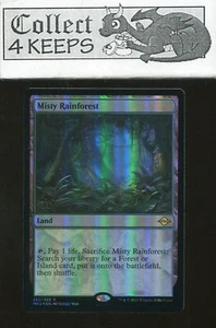 MTG Misty Rainforest Prerelease Foil Stamped Modern Horizons 2 (Near Mint) - Picture 1 of 2