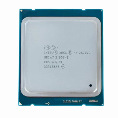 Intel Xeon E5-2670v2 10-core 2.50GHz 25MB 8GT/s LGA2011 CPU processor SR1A7 - Image 1 of 2