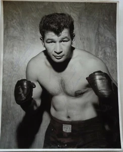 rare Photographie Boxeur Canadien Robert Cléroux Dédicace Originale - Picture 1 of 2