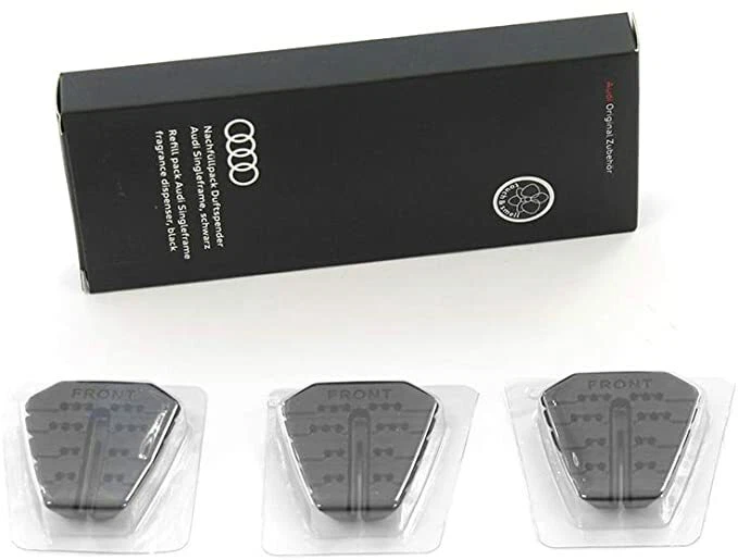 Nuovo Profumo Originale Audi singleframe ricarica deodorante nero orientale 3 pz