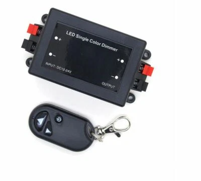DIMMER REGOLATORE striscia strip led con telecomando RF 12 24V 8A portachiavi - Immagine 1 di 3