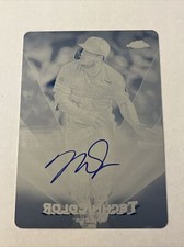 2023 Topps Chrome Mike Trout 1/1 Cyan Printing Plate Auto Technicolor Angels