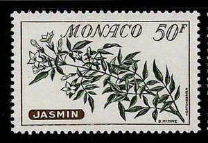 MONACO #444 MNH VF OG Flowers Jasmin 50F 1959 - Picture 1 of 2